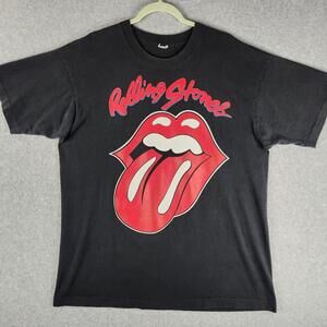 Vintage Rolling Stones Shirt Mens XL Black Voodoo Lounge World Tour 94 90s